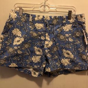 Blue floral GAP shorts size 8